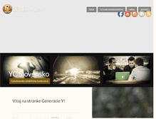 Tablet Screenshot of generaciay.sk